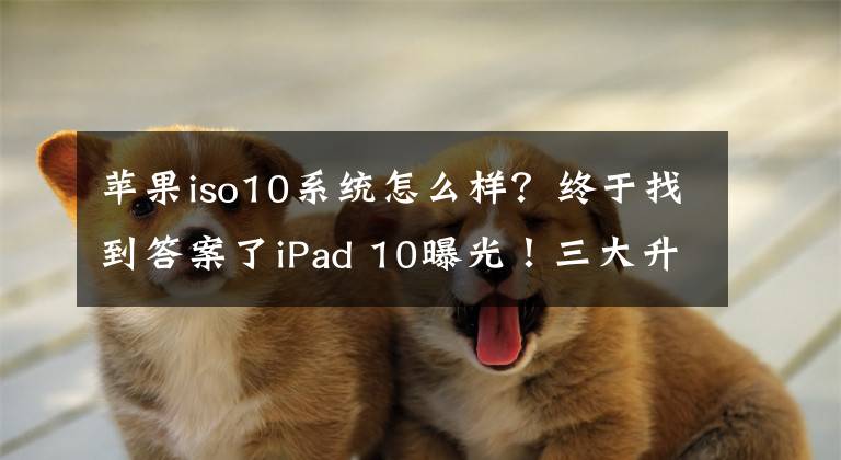苹果iso10系统怎么样？终于找到答案了iPad 10曝光！三大升级让用户心动