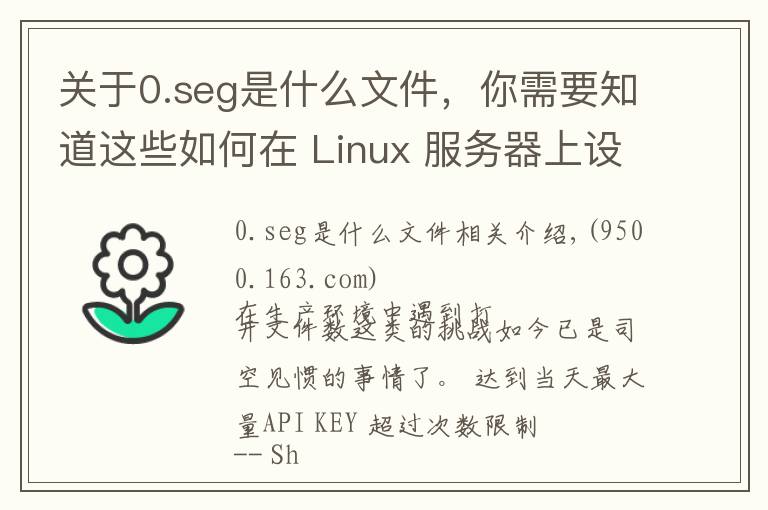 关于0.seg是什么文件，你需要知道这些如何在 Linux 服务器上设置 ulimit 和文件描述符数限制