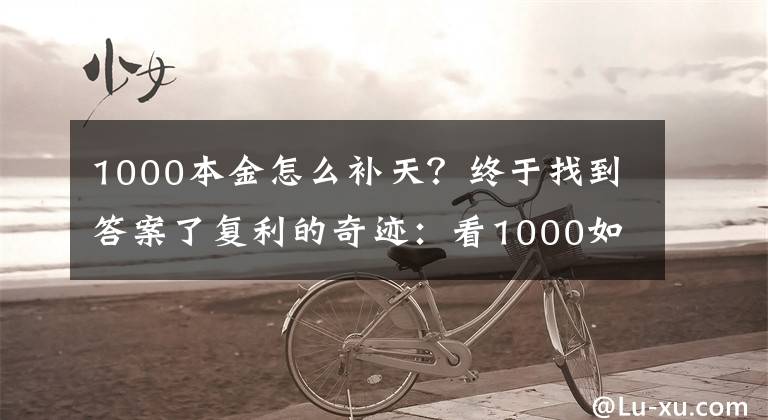 1000本金怎么补天？终于找到答案了复利的奇迹：看1000如何变100万