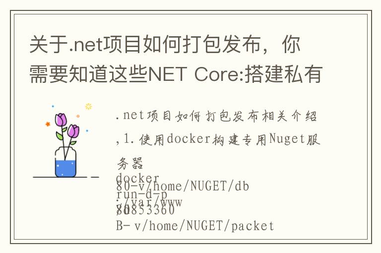关于.net项目如何打包发布，你需要知道这些NET Core:搭建私有Nuget服务器以及打包发布Nuget包