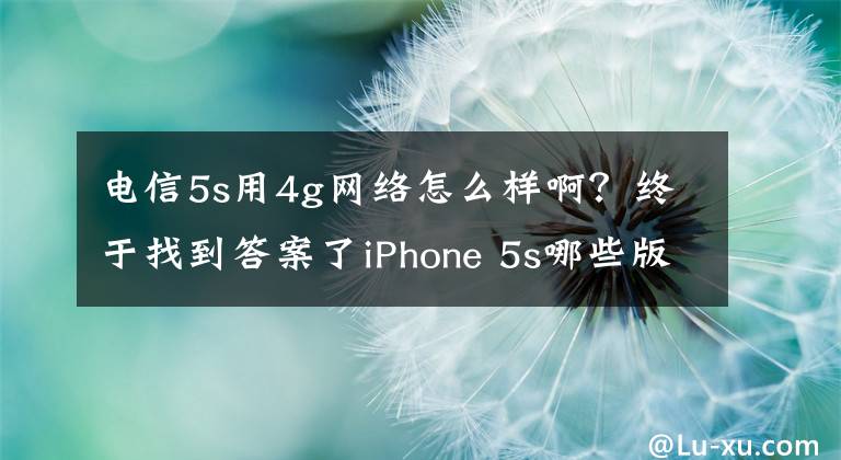 电信5s用4g网络怎么样啊？终于找到答案了iPhone 5s哪些版本支持4G网络？