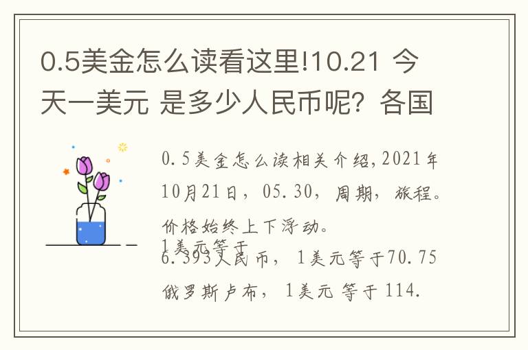 0.5美金怎么读看这里!10.21 今天一美元 是多少人民币呢？各国 外汇交易价格 是多少呢？