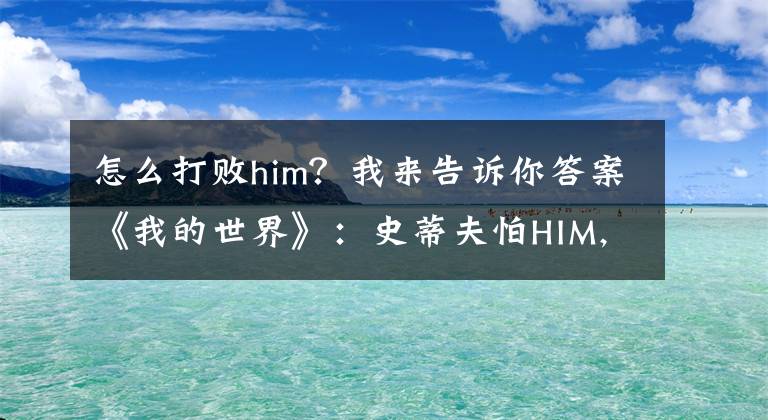 怎么打败him？我来告诉你答案《我的世界》：史蒂夫怕HIM, 但是这3个不怕，最后一个吊打HIM!