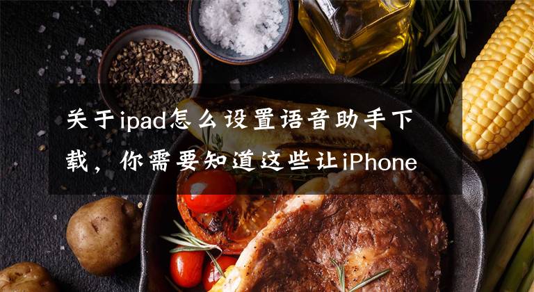 关于ipad怎么设置语音助手下载，你需要知道这些让iPhone或iPad变成便携包Echo？试试它吧