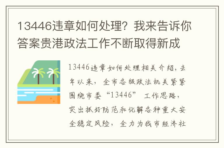 13446违章如何处理？我来告诉你答案贵港政法工作不断取得新成绩