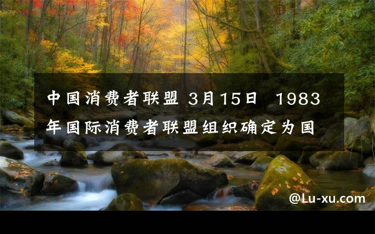 中国消费者联盟 3月15日  1983年国际消费者联盟组织确定为国际消费者权益日