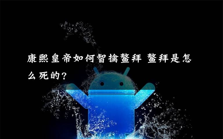 康熙皇帝如何智擒鳌拜 鳌拜是怎么死的?