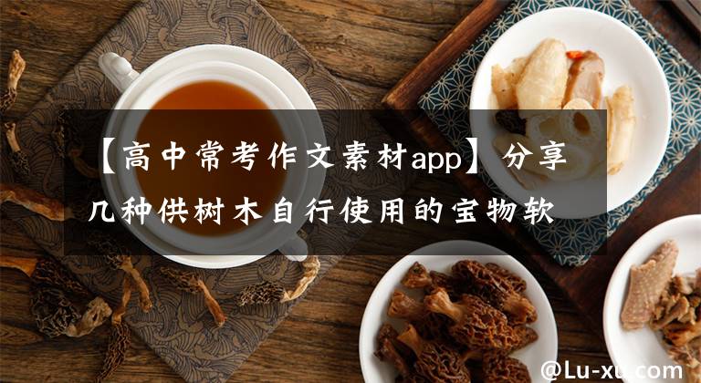 【高中常考作文素材app】分享几种供树木自行使用的宝物软件。