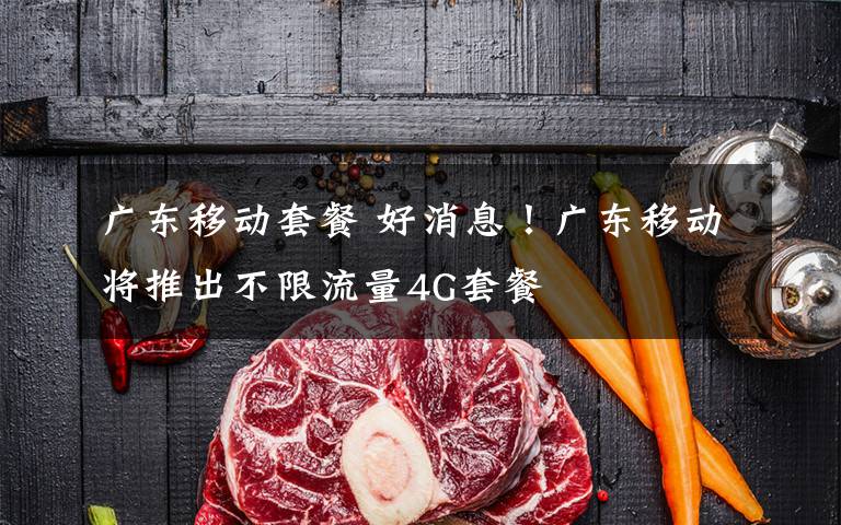 广东移动套餐 好消息！广东移动将推出不限流量4G套餐