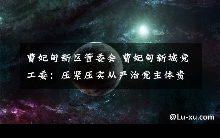 曹妃甸新区管委会 曹妃甸新城党工委：压紧压实从严治党主体责任为加快建设现代化滨海新城提供坚强政治保障