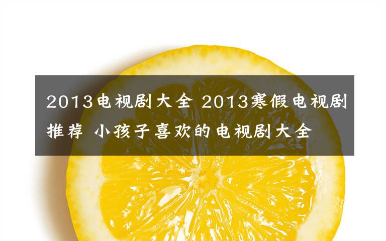 2013电视剧大全 2013寒假电视剧推荐 小孩子喜欢的电视剧大全