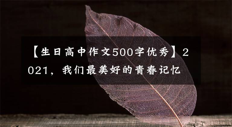 【生日高中作文500字优秀】2021，我们最美好的青春记忆