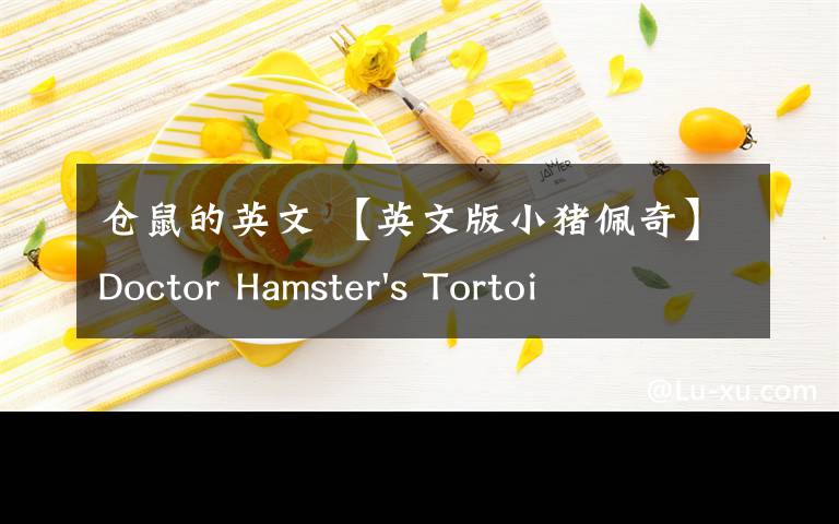 仓鼠的英文 【英文版小猪佩奇】Doctor Hamster's Tortoise 仓鼠博士的乌龟