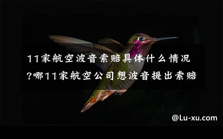 11家航空波音索赔具体什么情况?哪11家航空公司想波音提出索赔?