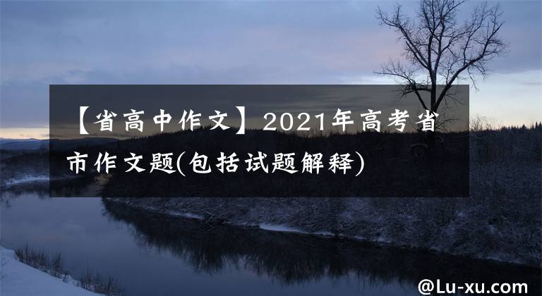 【省高中作文】2021年高考省市作文题(包括试题解释)