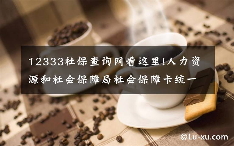 12333社保查询网看这里!人力资源和社会保障局社会保障卡统一信息服务平台