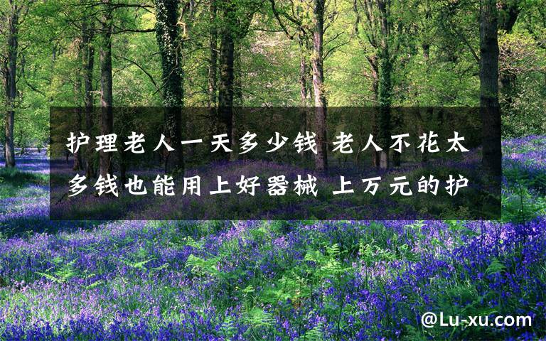 护理老人一天多少钱 老人不花太多钱也能用上好器械 上万元的护理床16元就能租一天