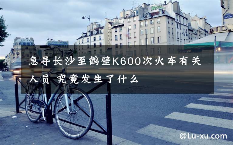 急寻长沙至鹤壁K600次火车有关人员 究竟发生了什么