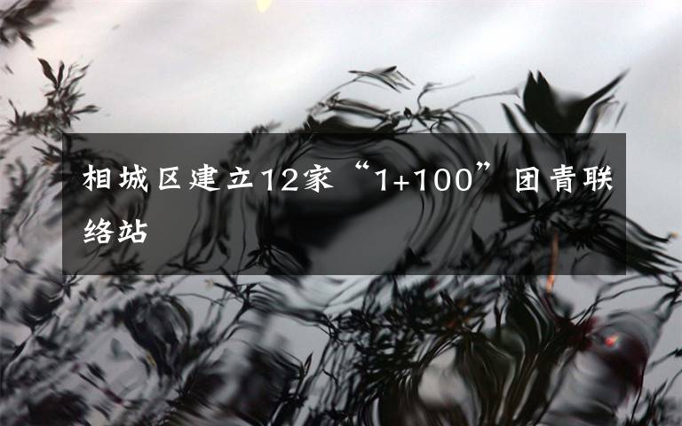 相城区建立12家“1+100”团青联络站