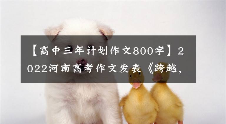 【高中三年计划作文800字】2022河南高考作文发表《跨越，再跨越》