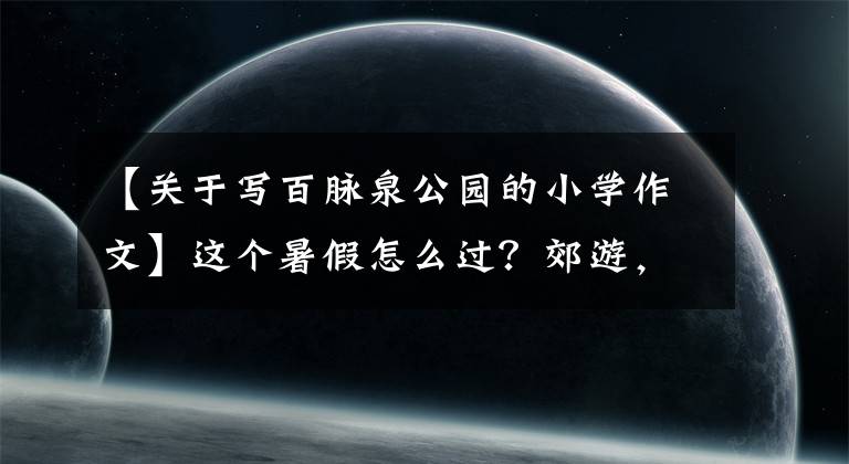 【关于写百脉泉公园的小学作文】这个暑假怎么过？郊游，玩水.济南40多肛门大队活动，使夏天愉快