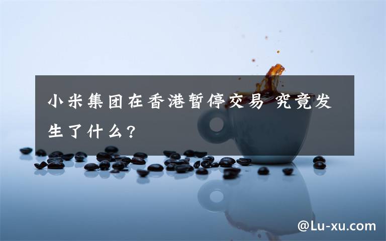 小米集团在香港暂停交易 究竟发生了什么?