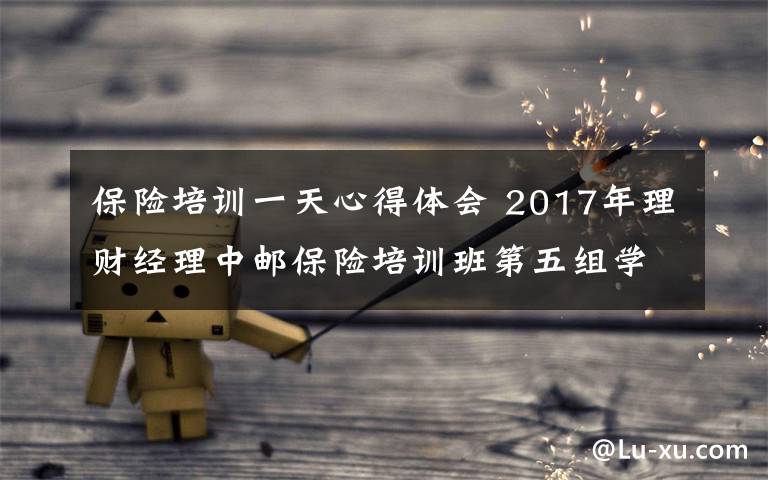 保险培训一天心得体会 2017年理财经理中邮保险培训班第五组学习心得