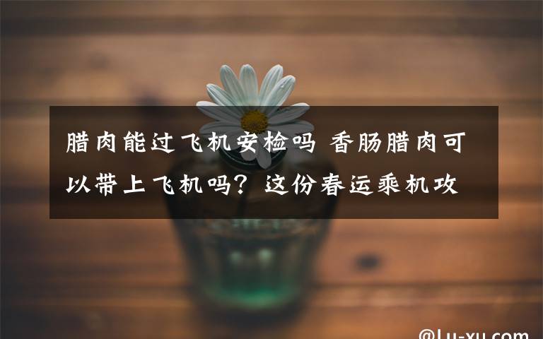 腊肉能过飞机安检吗 香肠腊肉可以带上飞机吗？这份春运乘机攻略请收好