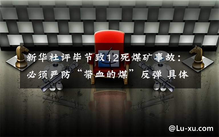 新华社评毕节致12死煤矿事故：必须严防“带血的煤”反弹 具体是什么情况？