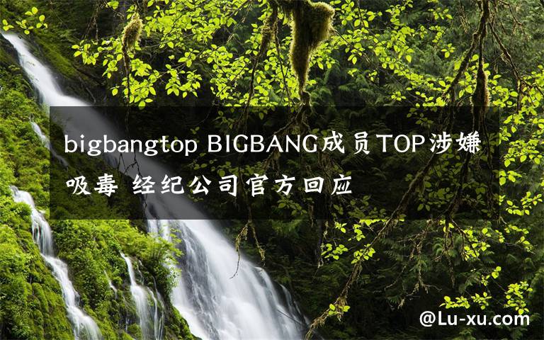 bigbangtop BIGBANG成员TOP涉嫌吸毒 经纪公司官方回应