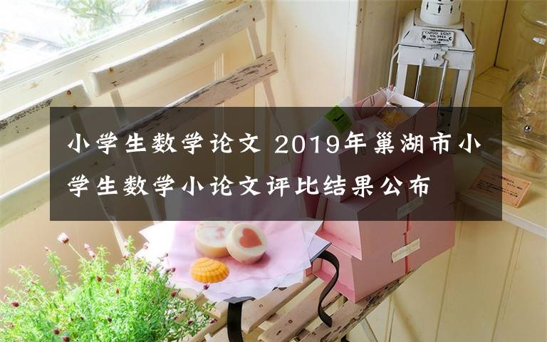 小学生数学论文 2019年巢湖市小学生数学小论文评比结果公布