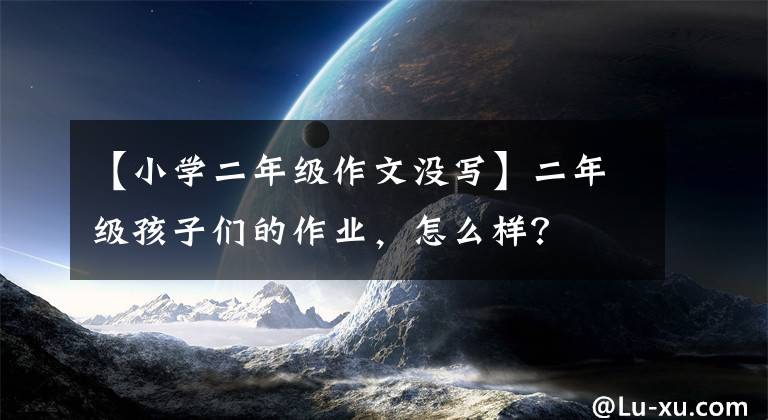 【小学二年级作文没写】二年级孩子们的作业，怎么样？