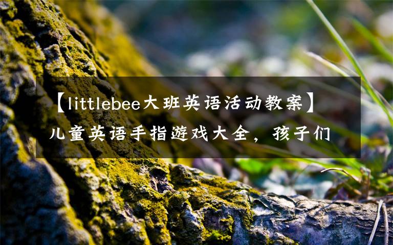 【littlebee大班英语活动教案】儿童英语手指游戏大全，孩子们都喜欢的游戏