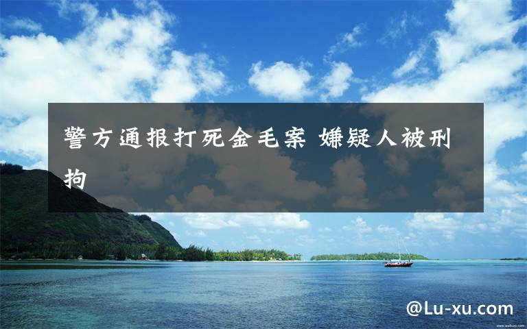 警方通报打死金毛案 嫌疑人被刑拘