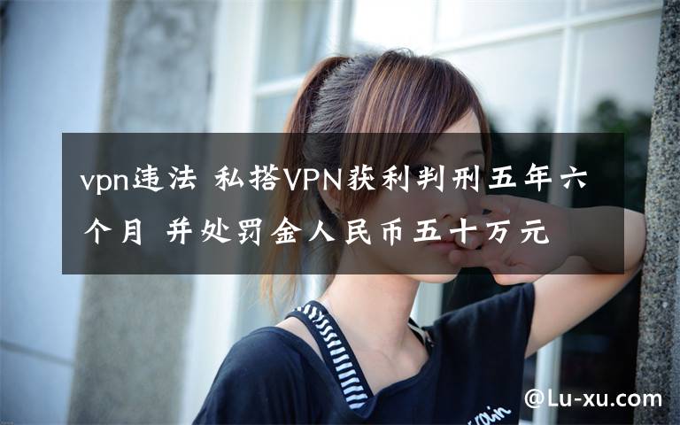 vpn违法 私搭VPN获利判刑五年六个月 并处罚金人民币五十万元