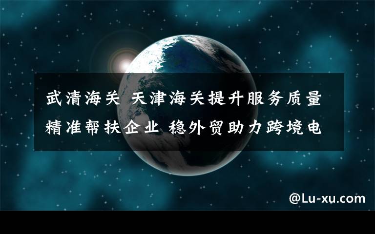 武清海关 天津海关提升服务质量精准帮扶企业 稳外贸助力跨境电商出口