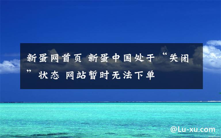 新蛋网首页 新蛋中国处于“关闭”状态 网站暂时无法下单