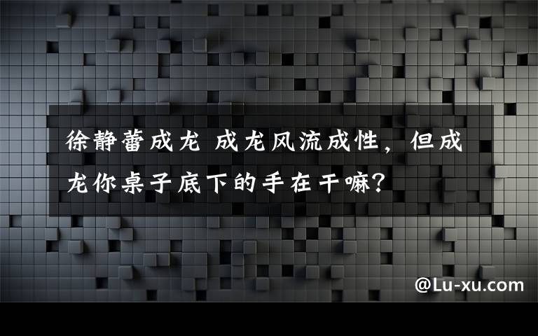 徐静蕾成龙 成龙风流成性，但成龙你桌子底下的手在干嘛？