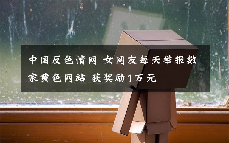中国反色情网 女网友每天举报数家黄色网站 获奖励1万元
