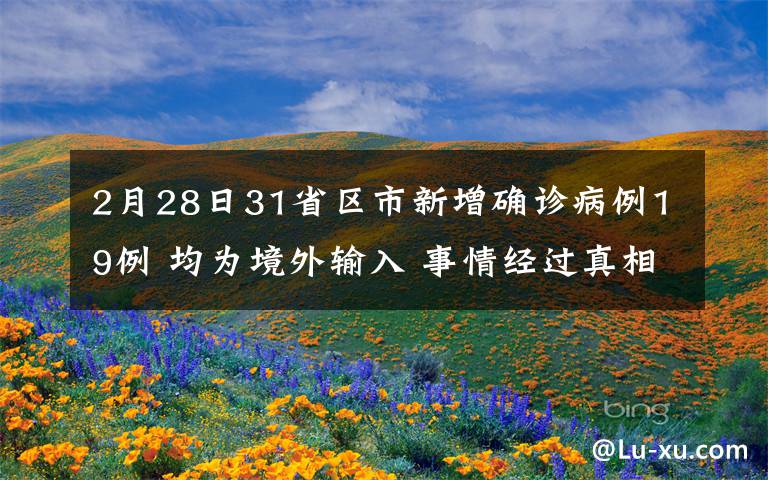 2月28日31省区市新增确诊病例19例 均为境外输入 事情经过真相揭秘！