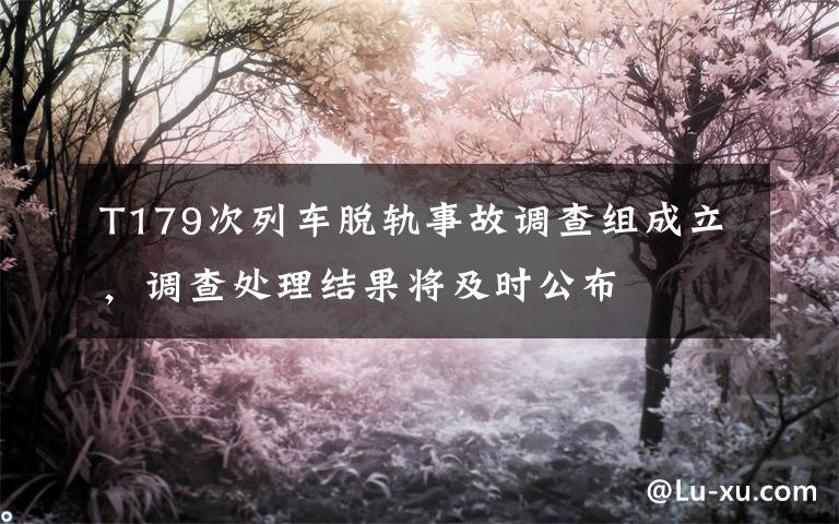 T179次列车脱轨事故调查组成立，调查处理结果将及时公布