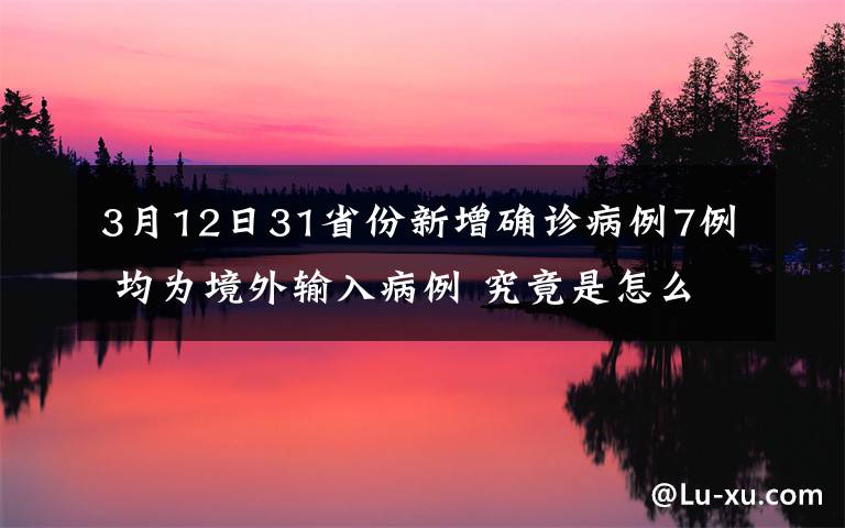 3月12日31省份新增确诊病例7例 均为境外输入病例 究竟是怎么一回事?