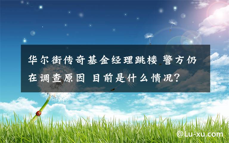 华尔街传奇基金经理跳楼 警方仍在调查原因 目前是什么情况？