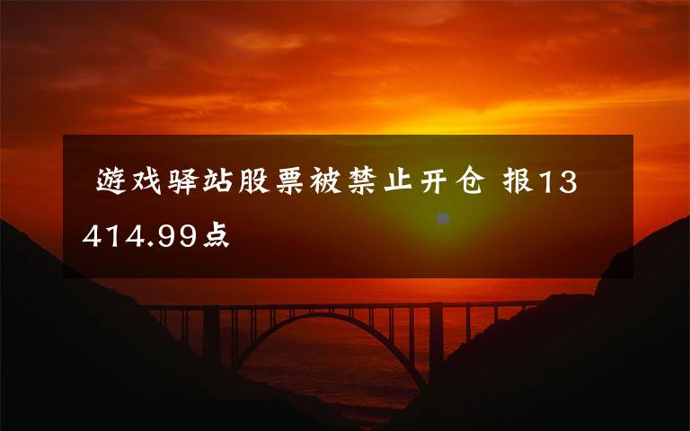  游戏驿站股票被禁止开仓 报13414.99点