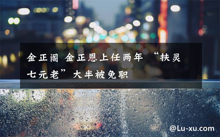 金正阁 金正恩上任两年 “扶灵七元老”大半被免职