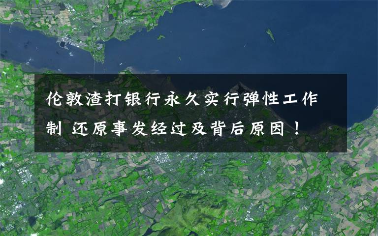 伦敦渣打银行永久实行弹性工作制 还原事发经过及背后原因！