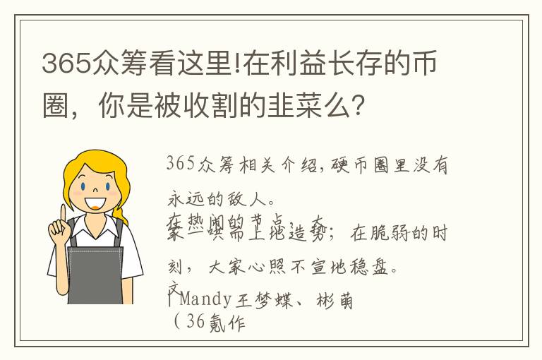 365众筹看这里!在利益长存的币圈，你是被收割的韭菜么？