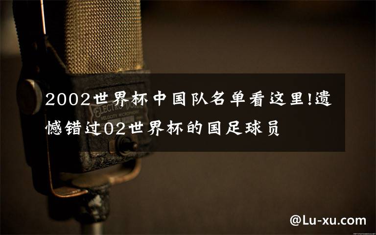 2002世界杯中国队名单看这里!遗憾错过02世界杯的国足球员