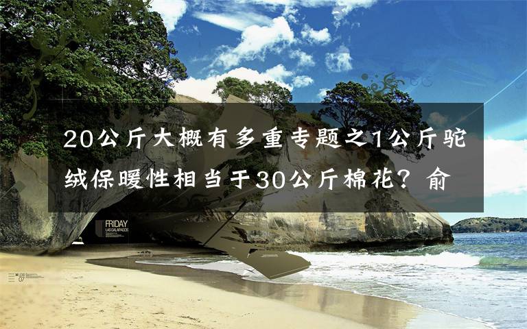 20公斤大概有多重专题之1公斤驼绒保暖性相当于30公斤棉花？俞兆林因虚假广告被罚