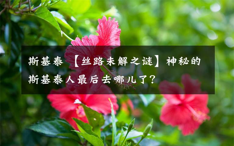 斯基泰 【丝路未解之谜】神秘的斯基泰人最后去哪儿了？